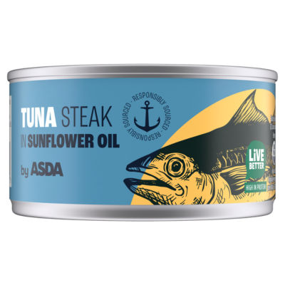 ASDA Tuna Steak in Sunflower Oil 198g