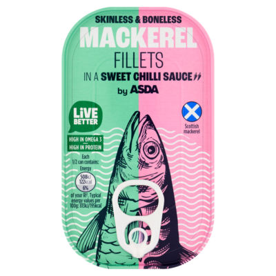 ASDA Mackerel Fillets in a Sweet Chilli Sauce 125g