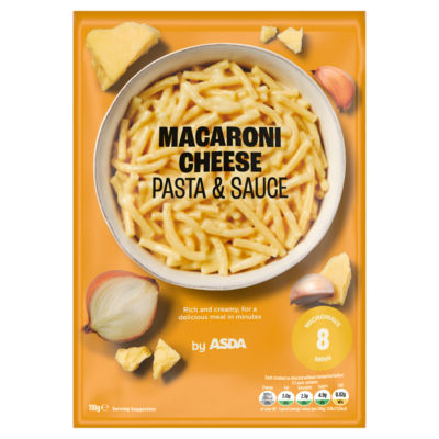 ASDA Macaroni Cheese Pasta & Sauce 110g