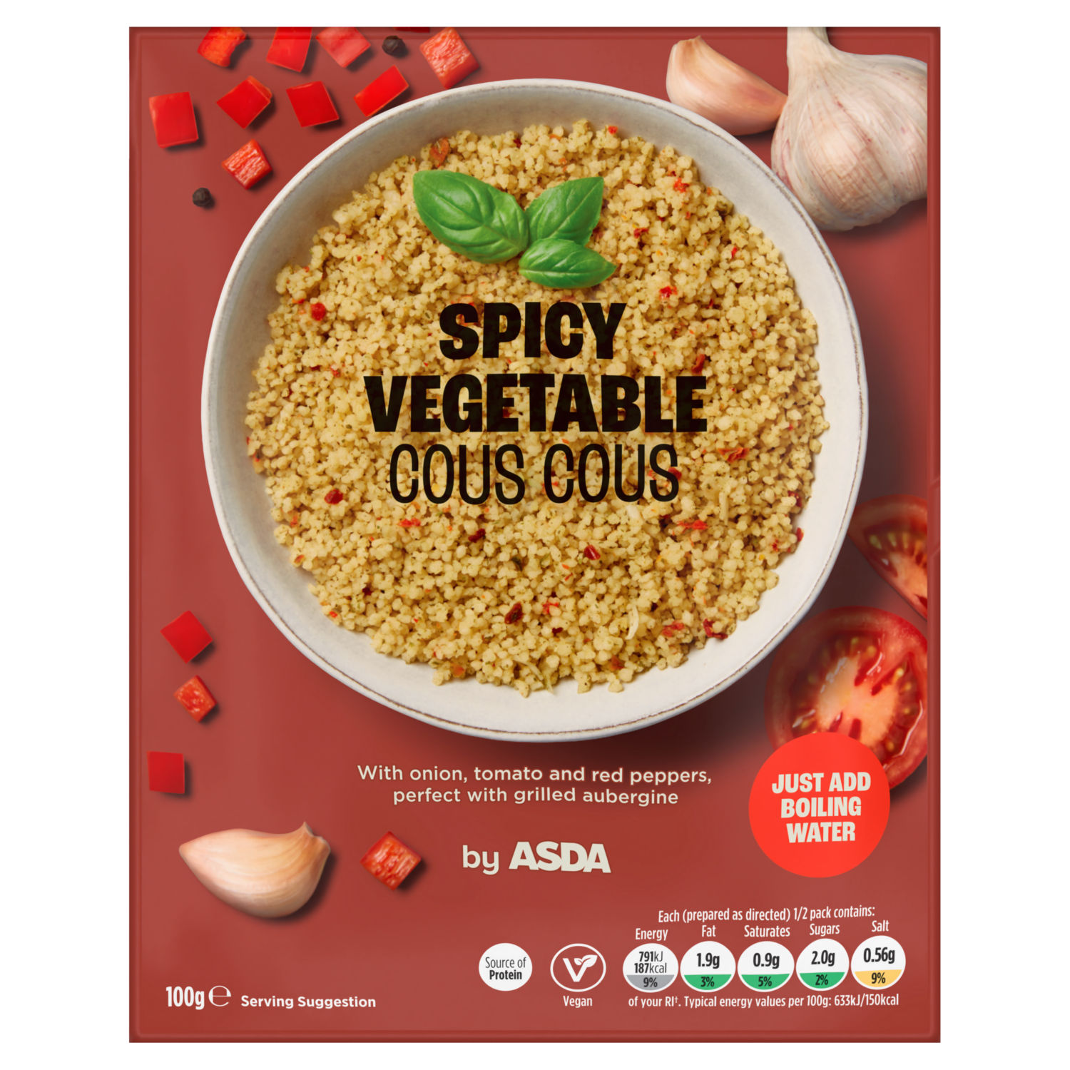 ASDA Spicy Vegetable Dried Cous Cous 100g