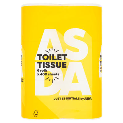 JUST ESSENTIALS by ASDA Just Essentials Toilet Tissue 6 Rolls
