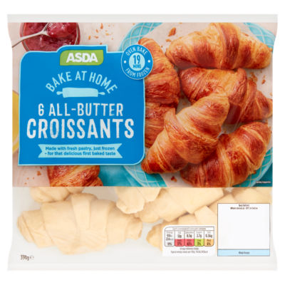 ASDA Bake from Frozen 6 All-Butter Croissants - ASDA Groceries