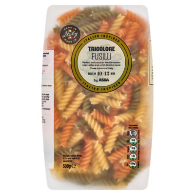ASDA Tricolore Fusilli 500g