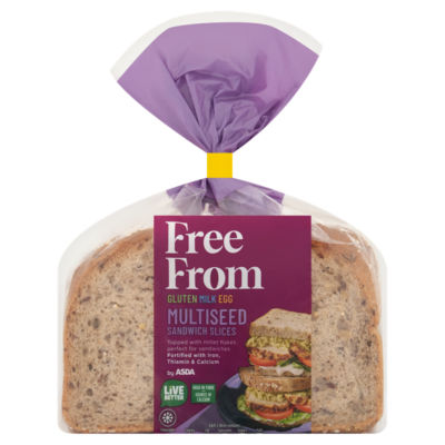 ASDA Free From Free From by   Multiseed Sandwich Slices 280g