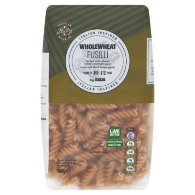 ASDA Wholewheat Fusilli 500g