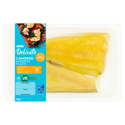 ASDA 2 Delicate Smoked Haddock Fillets 220g - ASDA Groceries