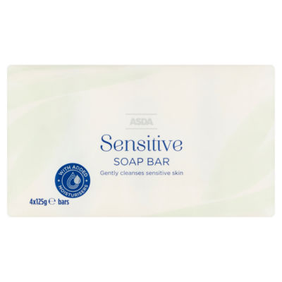 ASDA Sensitive Soap Bar 4 x 125g (500g)