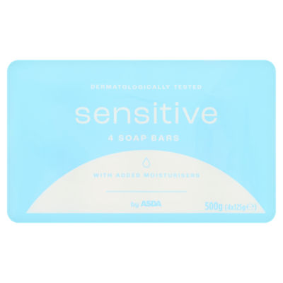 ASDA Sensitive Soap Bars 500g (4 x 125g)