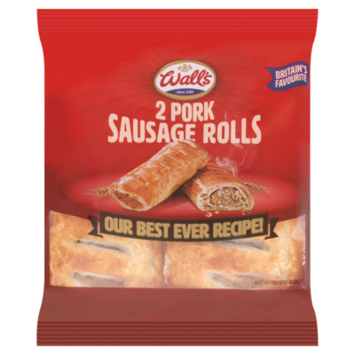 Walls 2 Pork Sausage Rolls 160g