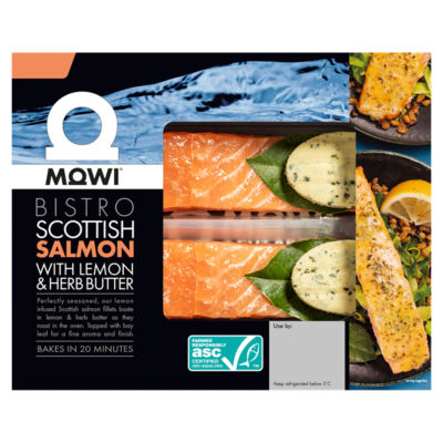 MOWI Bistro Scottish Salmon with Lemon & Herb Butter 240g