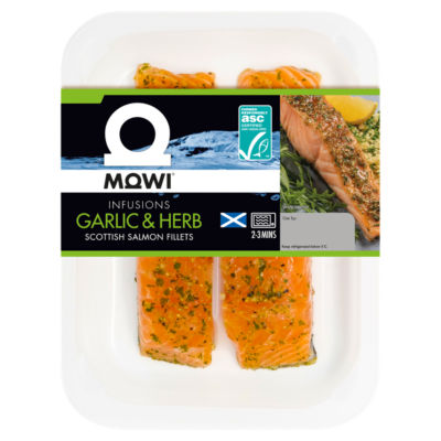 MOWI Infusions Garlic & Herb Scottish Salmon Fillets 220g