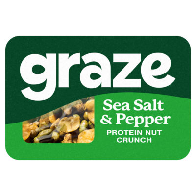 Graze Nut and Crunch Snacks Sea Salt & Pepper 28g - ASDA Groceries