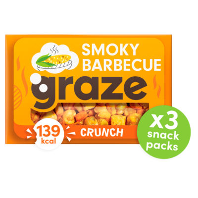 Graze Crunch Smoky Barbecue 3 x 28g