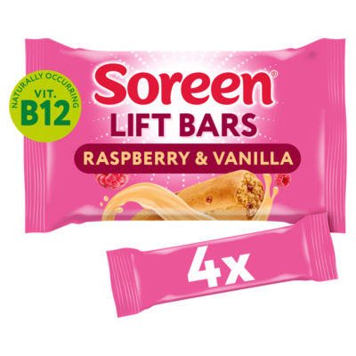 Soreen Lift Bars - Raspberry & Vanilla 4 Pack 168g