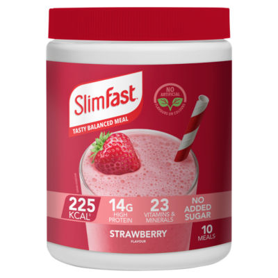 SlimFast Meal Replacement Shake Powder - Strawberry Flavour 365g