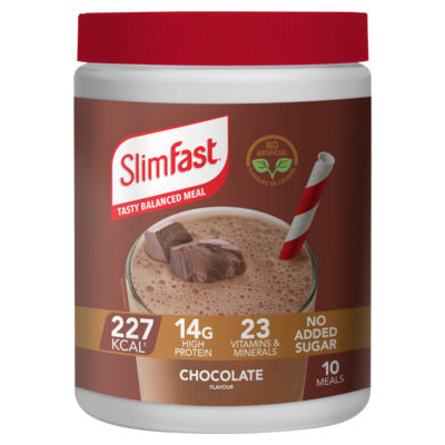 SlimFast Meal Replacement Shake Powder - Chocolate Flavour 375g