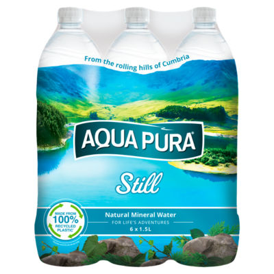 Aqua Pura Still Natural Mineral Water 6 x 1.5L