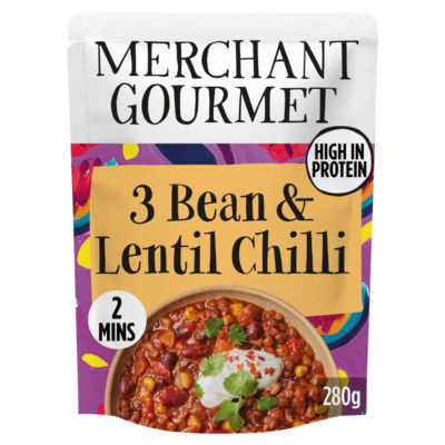 Merchant Gourmet 3-Bean & Lentil Chilli 280g