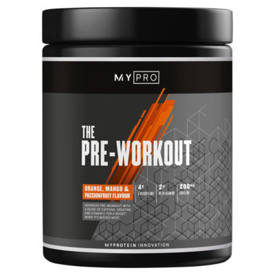 Myprotein The Pre-Workout Orange, Mango & Passionfruit Flavour 465g