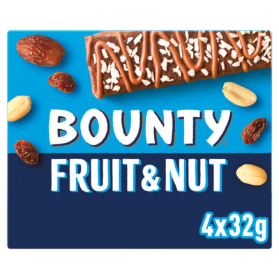 Bounty Fruit & Nut Coconut Multipack Chocolate Bar 32g