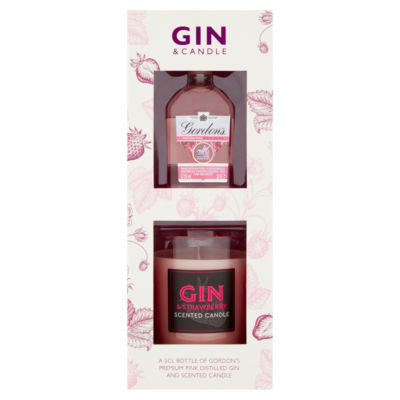 Gordons Just for You Gordon's Pink Gin Based Spirit & Scented Candle 5cl