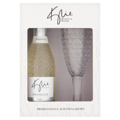 Kylie Minogue Prosecco D.O.C. & Flute Glass Set