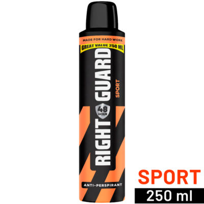 Right Guard Men 48h Sport Antiperspirant Deodorant, 250ml