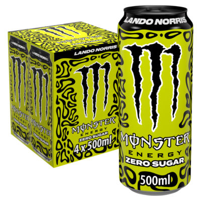 Monster Energy Drink Lando Norris Zero Sugar 4 x 500ml