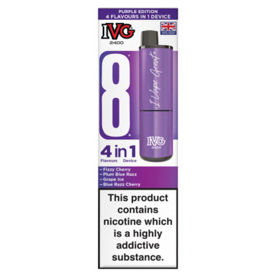 IVG 2400 Purple Edition Rechargeable 4x2ml Pods 20mg