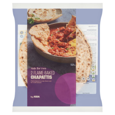 ASDA Side for Two 2 Flame-Baked Chapattis 220g