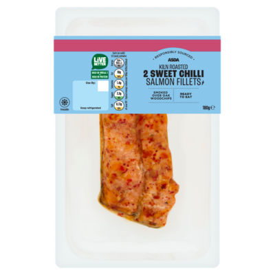 ASDA 2 Kiln Roasted Sweet Chilli Salmon Fillets 180g