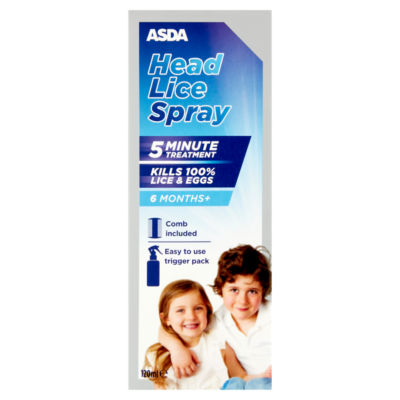Asda Head Lice Spray 6 Months+ 120Ml