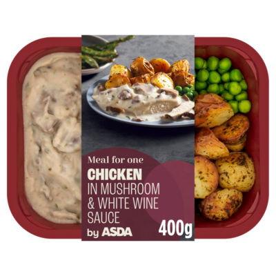 ASDA Chicken in Mushroom & White Wine Sauce 400g