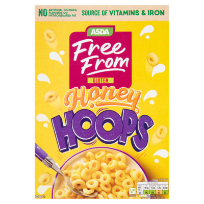 ASDA Free From Free From by  Honey Hoops 300g