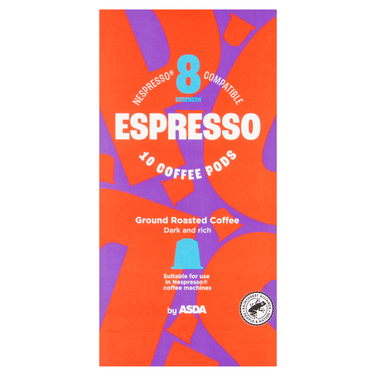 ASDA Espresso Coffee Pods Nespresso Compatible 10 x 5.2g