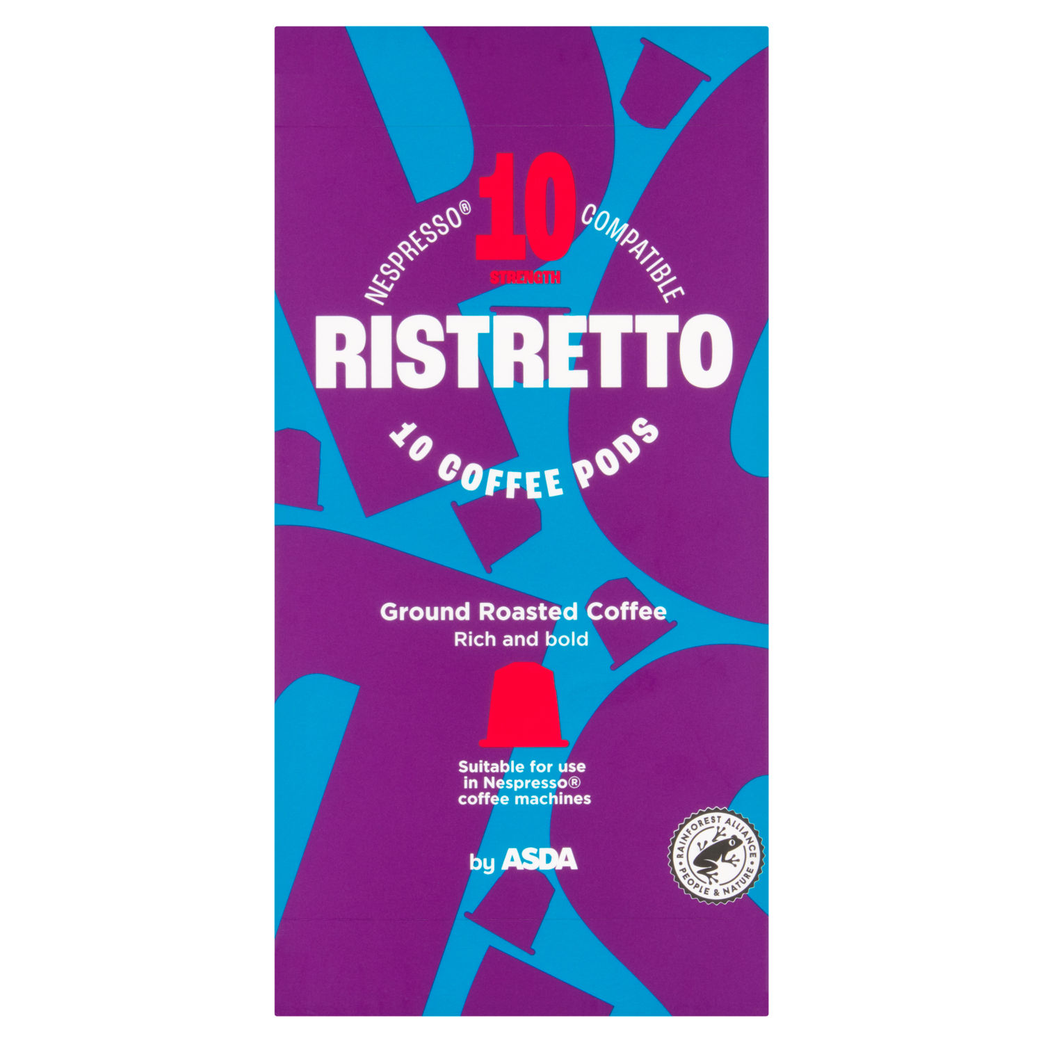 ASDA Ristretto Espresso Coffee Pods 10 x 5.2g (52g)