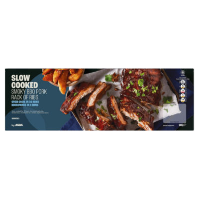 ASDA Slow Cooked Smoky BBQ Pork Rack of Ribs 600g