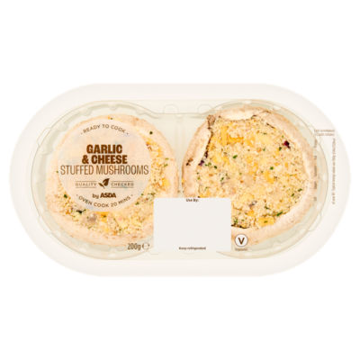 ASDA Rich & Savoury Garlic & Cream Cheese Stuffed Mushrooms 200g