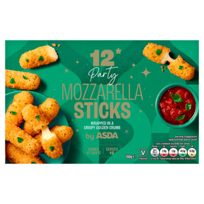 ASDA 12 Party Mozzarella Sticks 180g