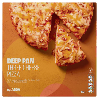 ASDA Deep Pan Three Cheese Pizza 358g