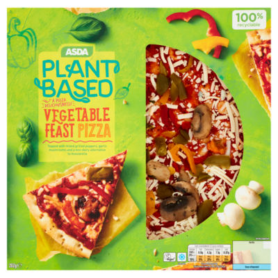 ASDA Thin Stonebaked Vegetable Feast Vegan Pizza