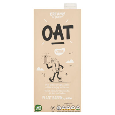 Plant Based By Asda Plant Based Oat Drink 1 Litre