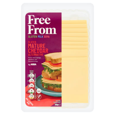 ASDA Free From Free From Sliced Mature Cheddar Alternative 180g