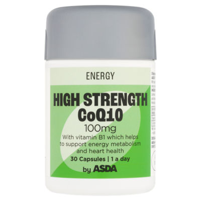 ASDA High Strength CoQ10 100mg 30 Capsules