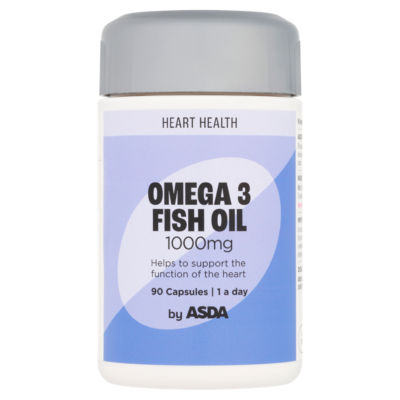 ASDA Heart Health Omega 3 Fish Oil 1000mg 90 Capsules