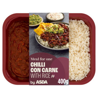 ASDA Chilli Con Carne with Rice 400g