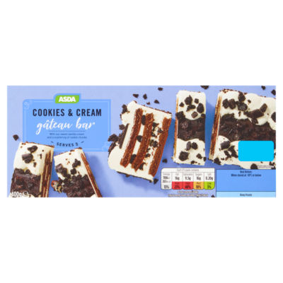 ASDA Cookies & Cream Gâteau Bar