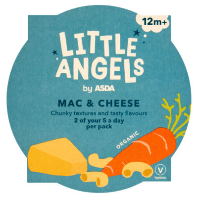Little Angels By Asda Little Angels By Organic Mac & Cheese 12M+ 200G