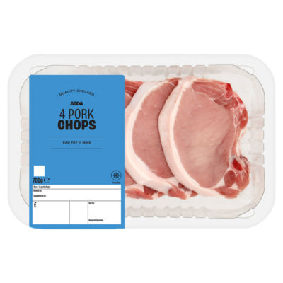 ASDA 4 Pork Chops 700g