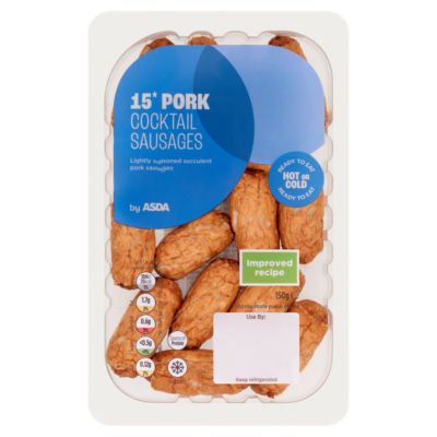 ASDA 15 Pork Cocktail Sausages 150g ASDA Groceries